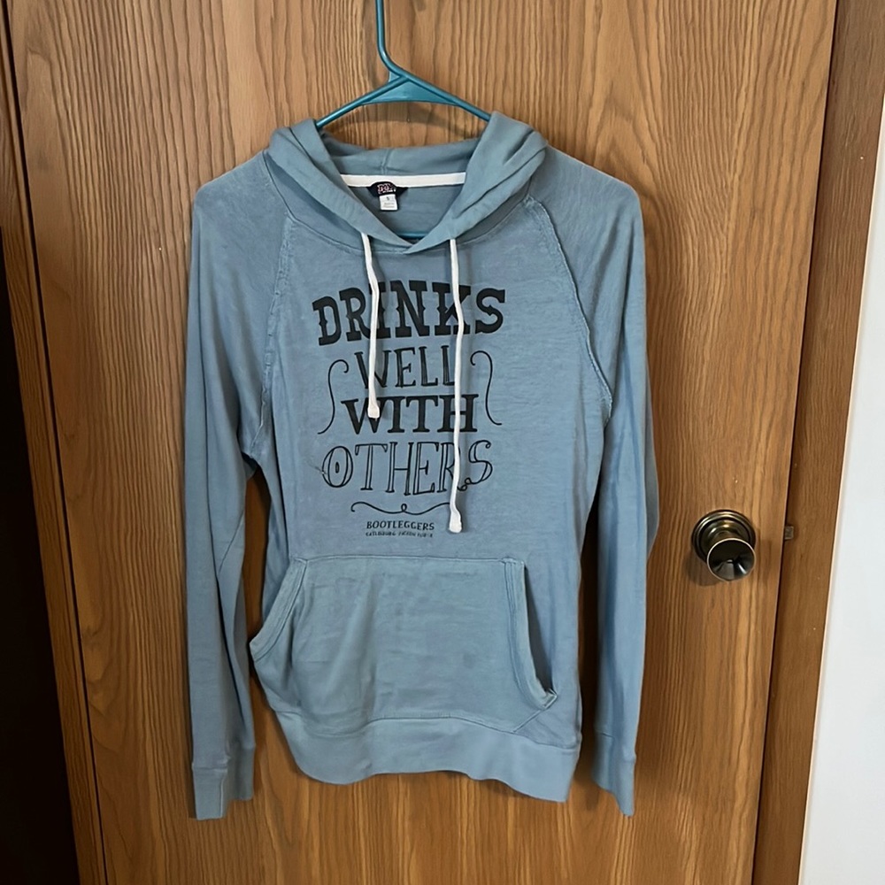 Size Small Bootleggers hooded shirt
